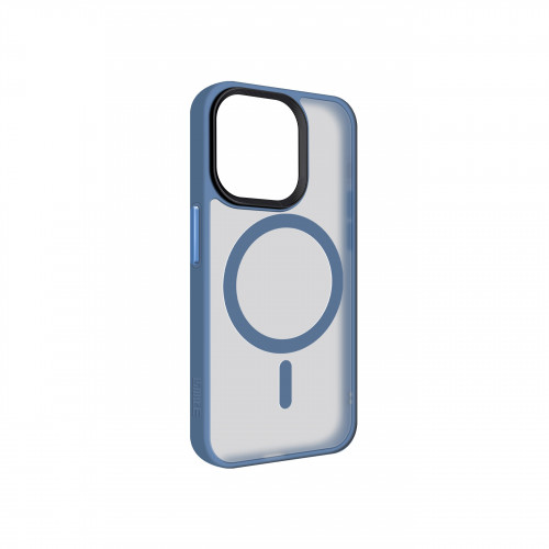 Чехол Metal Buttons with MagSafe Colorful для iPhone 14 /light blue/